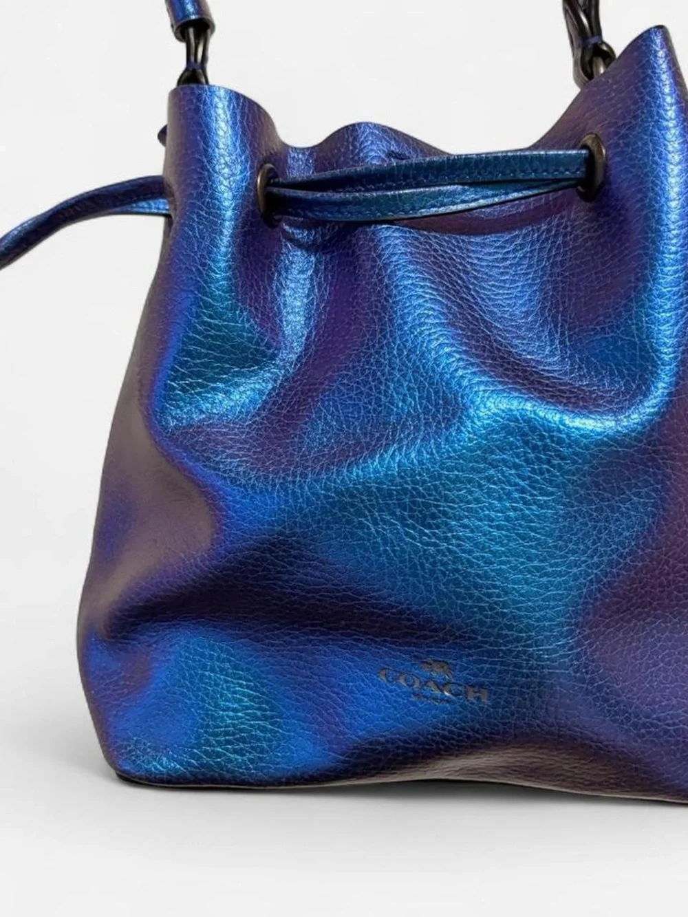 RARE Coach NASA Hologram Blue Purple Derby Crossbody Bag - Picture 4 of 8
